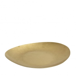 Πιάτο Ρηχό Τριγωνικό Ανοξείδωτο 18/10 Χρυσό Snow ESPIEL 29,2x24,2x3εκ. FEV216