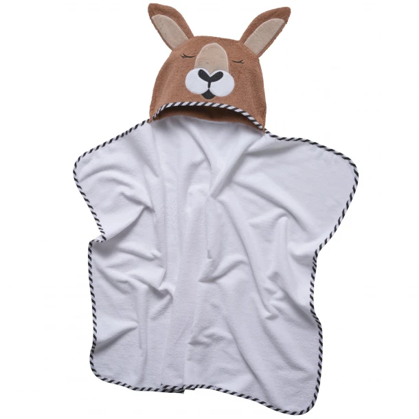 Κάπα Bebe Βαμβακερή 70x90εκ. Smile 4894 Λευκή-Καφέ Das Baby