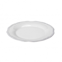 Πιάτο Φρούτου Stoneware Λευκό 20x2εκ. ESPIEL Tiffany RSW103K6
