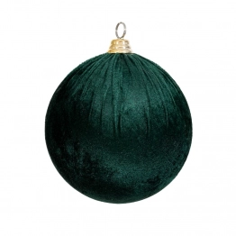 Χριστουγεννιάτικη Μπάλα Βελούδινη Κυπαρισσί 12εκ. iliadis 90598
