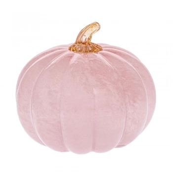 Διακοσμητική Κολοκύθα Γυάλινη Ροζ Φ17x14εκ. iliadis 91954