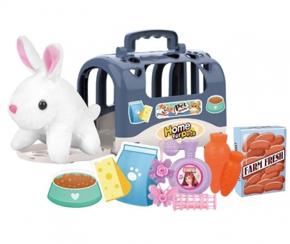 Pet Λαγός Σε Τσάντα Ταξιδίου 19x13x16εκ. Toy Markt 77-1314