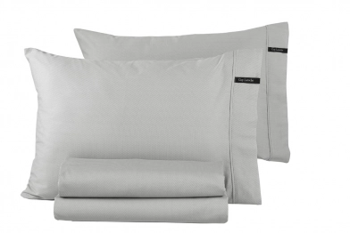 Ζεύγος Μαξιλαροθήκες Βαμβακοσατέν 50x70εκ. Minimal Silver Guy Laroche