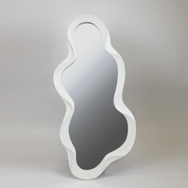 Καθρέπτης Τοίχου Ξύλινος Λευκός 46x3x100εκ. ESTHETI 751-10014