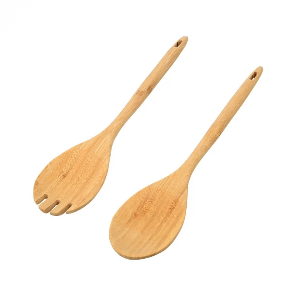 Σετ 2τμχ Κουτάλα Με Πιρούνα Bamboo Essentials 30x2,5x6εκ. Estia 01-20224