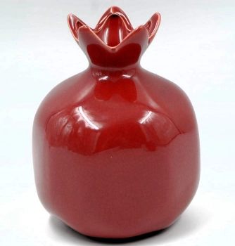 Διακοσμητικό Ρόδι Φαγιάνς Κρακελέ Κόκκινο 14εκ. Royal Art FEX2/01RD