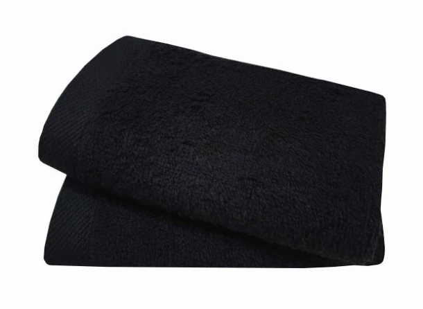 Λαβέτα Βαμβακερή 30x30εκ. 500gr/m2 Μαύρη Plain Line