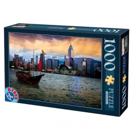 Παζλ 1000τμχ Hong Kong Σε Κουτί 39x27εκ. D-toys 69-1828