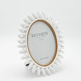 Κορνίζα Polyresin Λευκή 13x18εκ. ESTHETI 756-12182