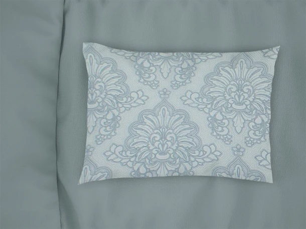 Μαξιλαροθήκη Βαμβακερή Εμπριμέ 50x70εκ. Άρτεμις 705 Light Blue-Grey DimCol 33111647005