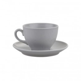 Σετ Φλυτζάνια Τσαγιού 6τμχ Πορσελάνης Grey Matte Moderna Kutahya 200ml KXLMCT720159