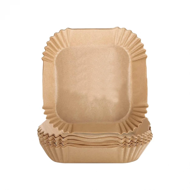 Χαρτί Ψησίματος Τετράγωνο Σετ 100τμχ Αντικολλητικό Για Φριτέζα Αέρος 23εκ. Estia 01-26905