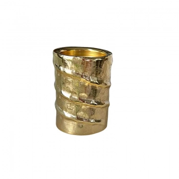 Κηροπήγιο Μεταλλικό Χρυσό Φ11x15,5εκ. Art Et Lumiere 12010