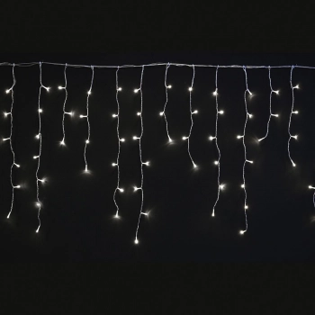 Λαμπάκια Κουρτίνα Σταλακτίτες 300 led Με Πρόγραμμα Λευκό Φως 600x70εκ. iliadis 75022