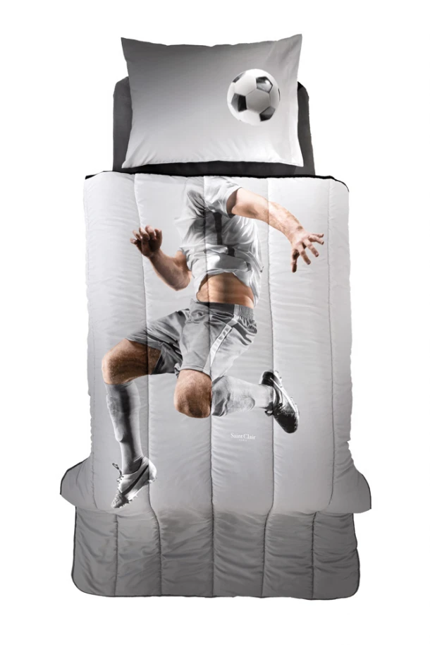 Σετ Πάπλωμα Microsuede Μονό 160x220εκ. Striker Saint Clair