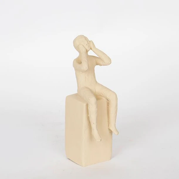 Διακοσμητική Επιτραπέζια Φιγούρα Polyresin Καφέ 6x8,5x19εκ. ESTHETI 752-27022