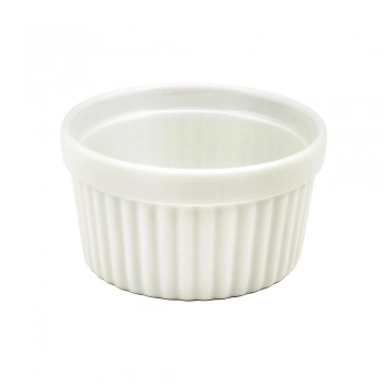 Μπωλ Σουφλέ Πυρίμαχο Πορσελάνης 10x5,2εκ. Λευκό Ramekin Oriana Ferelli PR00PH1010