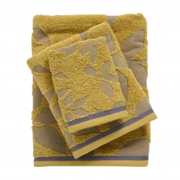 Σετ Πετσέτες 3τμχ Βαμβακερές Daily 0753 Γκρι-Κίτρινο Das Home