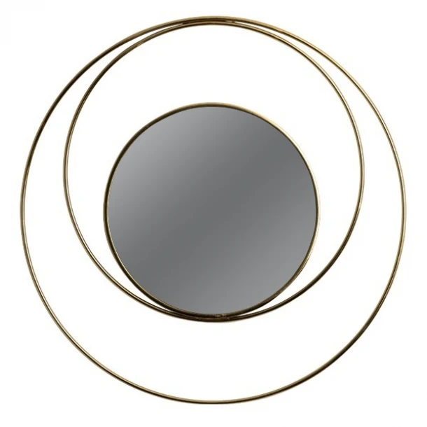 Καθρέπτης Τοίχου Μεταλλικός Χρυσός 80x2εκ. ESTHETI 811-40004