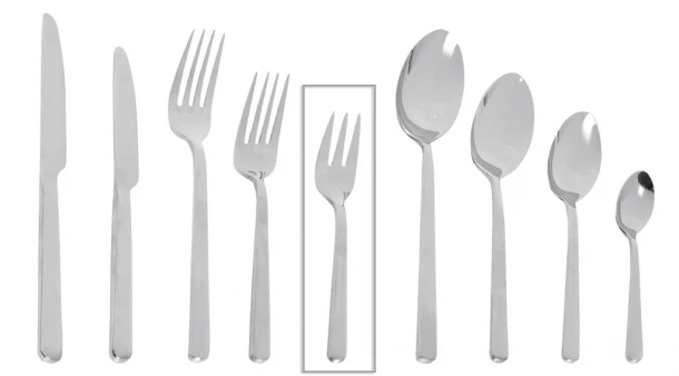 Πηρουνάκι Γλυκού Ανοξείδωτο 18/0 Fortune ESPIEL 14,7εκ.-3mm CUS308K12