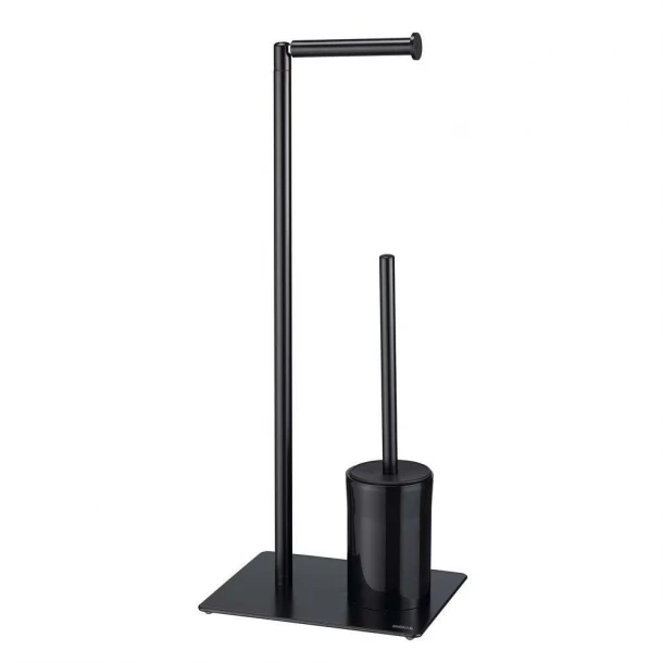 Πιγκάλ Με Χαρτοθήκη Μεταλλικό 25x20x61εκ. Tube 3nd Version Black Sealskin 800203