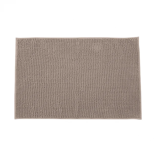 Ταπέτο Μπάνιου Polyester Beads Καφέ Estia 80x50x1εκ. 02-20729