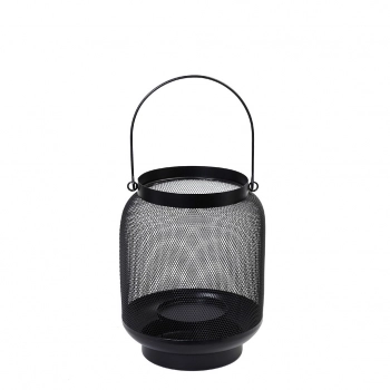 Φανάρι Μεταλλικό Μαύρο Δ18x22εκ. ESPIEL ATG109