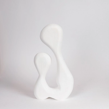 Διακοσμητικό Επιτραπέζιο Ξύλινο Λευκό 20x6x37εκ. ESTHETI 819-00690