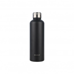 Θερμός-Μπουκάλι Ανοξείδωτο Flask Homely Midnight Black 500ml-7x7x23εκ. Estia 01-32555