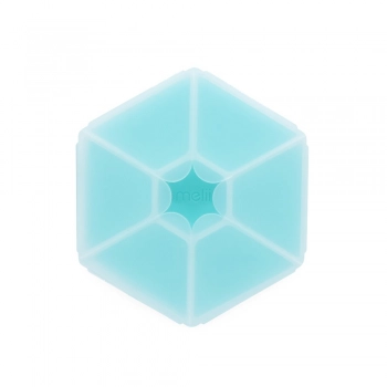 Φαγητοδοχείο Πλαστικό Με 6 Χωρίσματα Snackle Box Hexagon Blue Melii MEL23710
