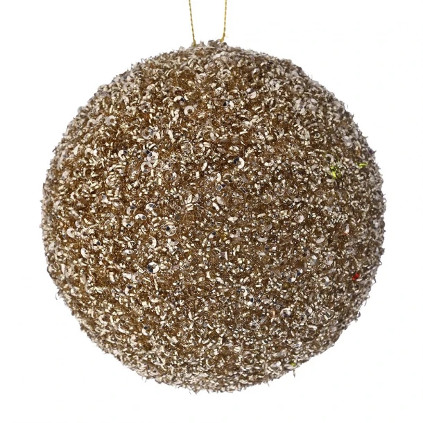 Χριστουγεννιάτικη Μπάλα Polyfoam Σαμπανί Glitter 12εκ. iliadis 83520