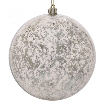 Χριστουγεννιάτικη Μπάλα Πλαστική Αντικέ Ασημί 12εκ. iliadis 86498