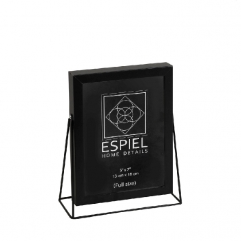 Κορνίζα Μεταλλική Μαύρη ESPIEL 10x15εκ. FAM516