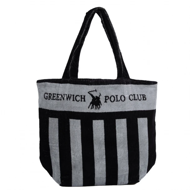 Τσάντα Θαλάσσης Βαμβακερή 55x40εκ. Essential 5234 Grey Greenwich Polo Club