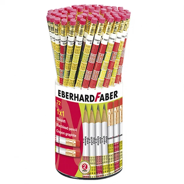 Μολύβι Με Γόμα Σετ 72τμχ Προπαίδεια Faber 60-638