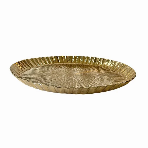Διακοσμητική Πιατέλα Μεταλλική Χρυσή Φ37x4εκ. Art Et Lumiere 12026