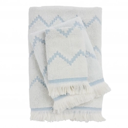 Σετ Πετσέτες 3τμχ Βαμβακερές Best 0870 Dusty Blue Das Home