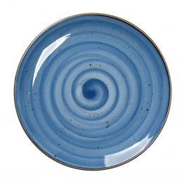 Πιάτο Ρηχό Πορσελάνης Terra Blue ESPIEL 24,5εκ. TLF102K6
