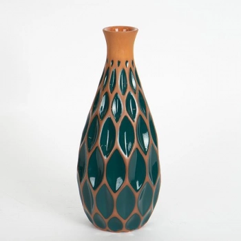 Βάζο Κεραμικό Teracotta-Κυπαρισσί 12x28,5εκ. ESTHETI 752-20226