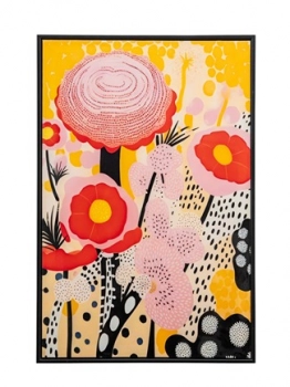 Πίνακας Με Κορνίζα Λουλούδια Multi 40x2,8x60εκ. Zen Collection 25.60.52390