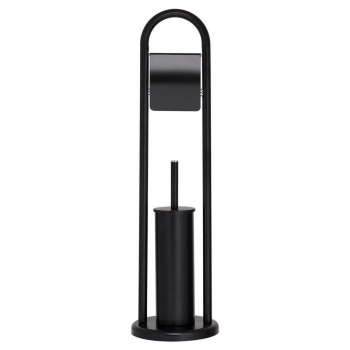 Πιγκάλ Με Χαρτοθήκη Μεταλλικό 19x19x70,5εκ. Acero Black Sealskin 361733619