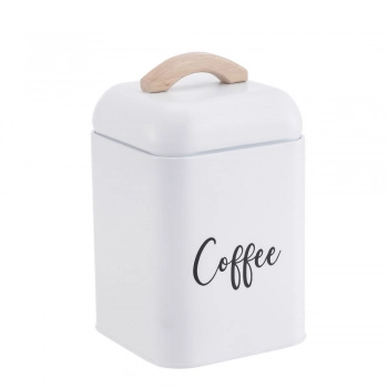 Βάζο Καφέ Μεταλλικό Λευκό 11,2x13,5εκ. Cucina Oriana Ferrelli CLG707811CWH