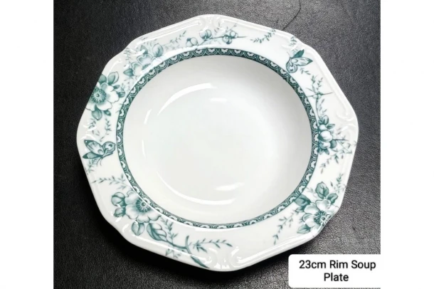 Πιάτο Βαθύ Πορσελάνης 23εκ. Tiffany Green Oriana Ferelli PR24324G02