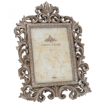 Κορνίζα Polyresin Σκαλιστή Ασημί 22,5x2x30εκ. iliadis 89739