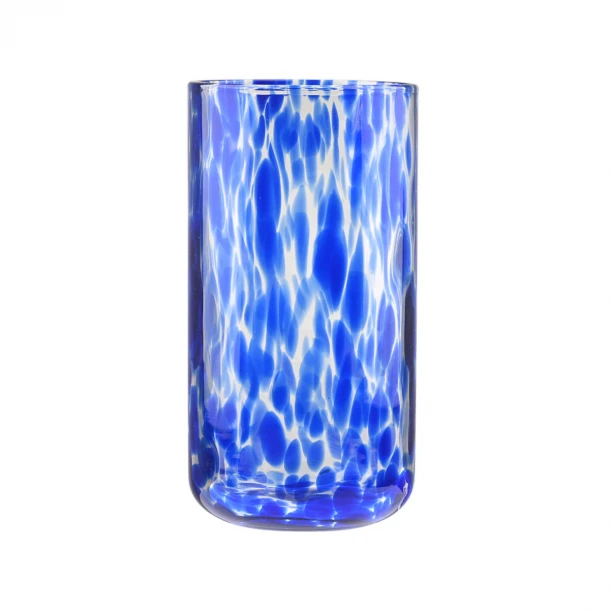 Ποτήρι Νερού Χαμηλό Γυάλινο 590ml Μπλε Colorburst Estia 07-40802