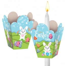 Κηροστάτης Χάρτινος Με Σχέδιο Λαγός 11x9,5x10εκ. Bunny's 73-2258