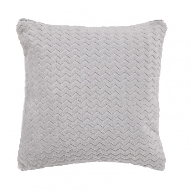 Διακοσμητικό Μαξιλάρι Fleece 40x40εκ. Throws 1368 Grey Das Home