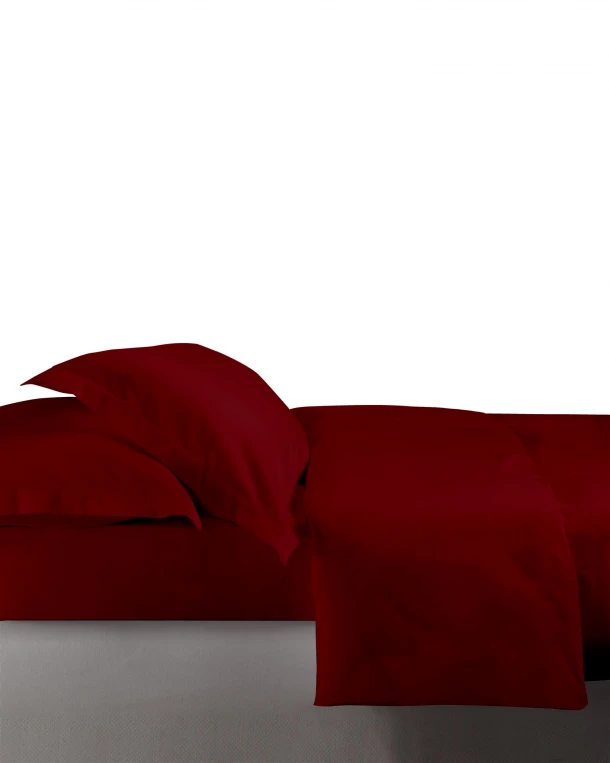 Σετ Παπλωματοθήκη Βαμβακοσατέν King 240x260εκ. Genova Red 2 Makis Tselios