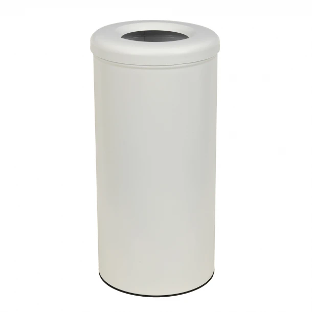 Καλάθι Απλύτων 30lt Ανοξείδωτο Matt White Pam & Co Φ25x57εκ. 29-2557-033