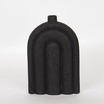 Βάζο Κεραμικό Μαύρο 19,5x7x29εκ. ESTHETI 752-20268